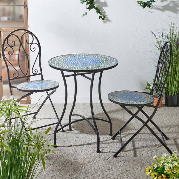 patio様 Gray 19 in. sq. Aluminum Outdoor Side Table with Resin