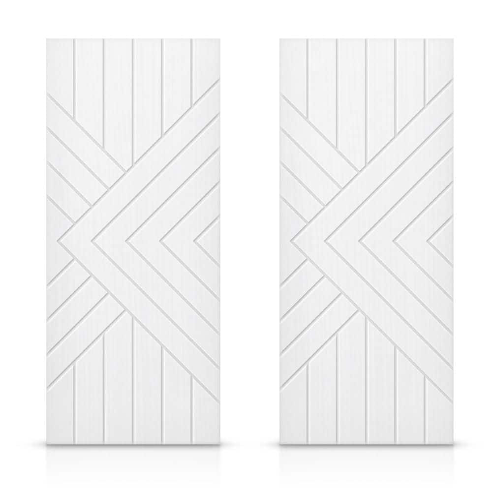 72 in. x 96 in. Hollow Core White Painted Composite MDF Interior Double Closet Sliding Doors price history on PriceWatchPro