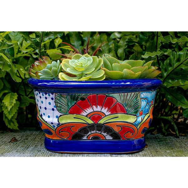 12 in. Medium Terra Cotta Clay Dish Garden Planter