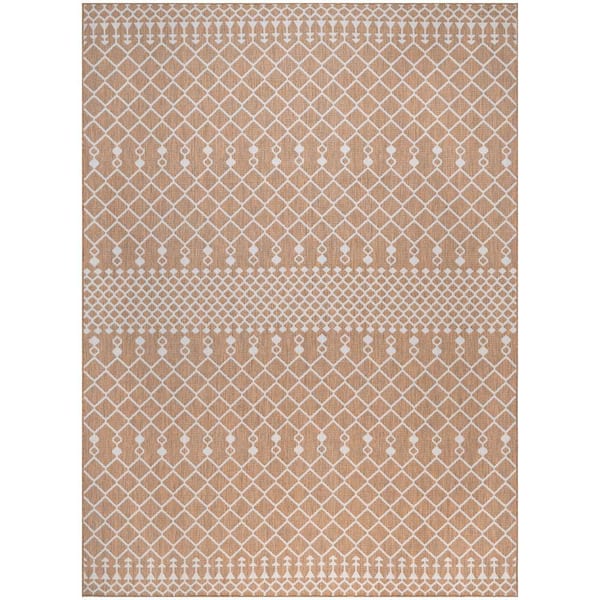 Positano Jute 8 ft. x 10 ft. Moroccan Contemporary Area Rug