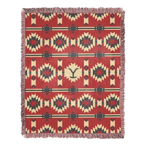 Yellowstone Aztec Y Multi Colored Jacquard Throw Blanket