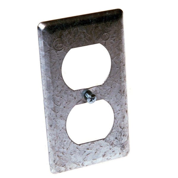 RACO 864 Handybox Galvanized Steel Duplex Receptacle Cover for sale online 