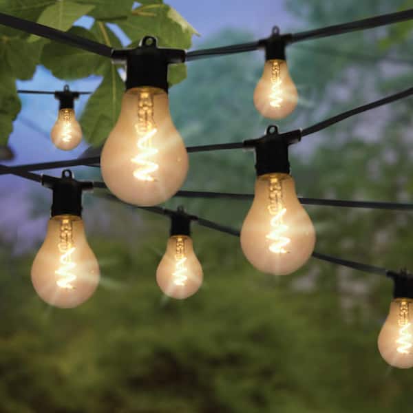 Solar LED Bulb Rotatable String Lights Outdoor Hanging Fairy Bright Garden Lamp 