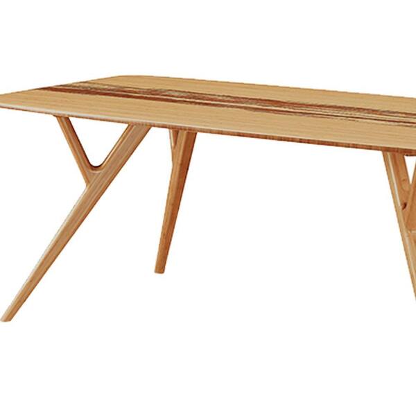Sarah Natural Bamboo 36 in. 4 Legs Dining Table Seats 6 SRH008GD