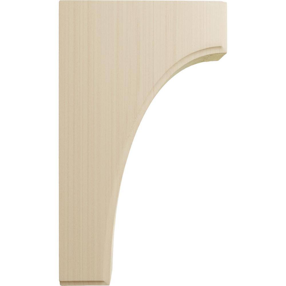 10" Unfinished Rubberwood Decorative Corbel Bracket