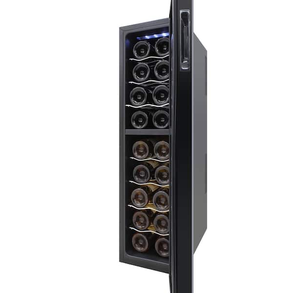 vinotemp 18 bottle dual zone thermoelectric wine cooler