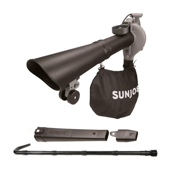 Sun Joe 250 MPH 440 CFM 14 Amp Electric Handheld Blower/Vacuum/Mulcher with Gutter Attachment, Gray