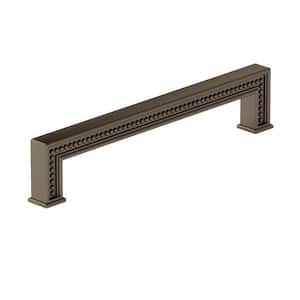 Torcello Collection 7 9/16 in. (192 mm) Beaded Honey Bronze Transitional Rectangular Cabinet Bar Pull