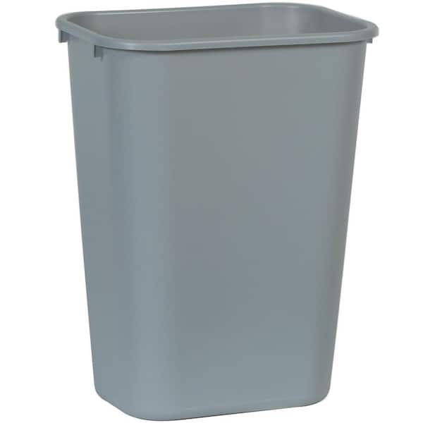 Rubbermaid Commercial Products 10.25 Gal. Gray Rectangular Trash