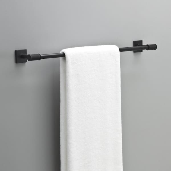 Paper Towel Holder with Damping Function Waterproof Matte Coating Black  Dustproof Towel Rack for Bathroom RV