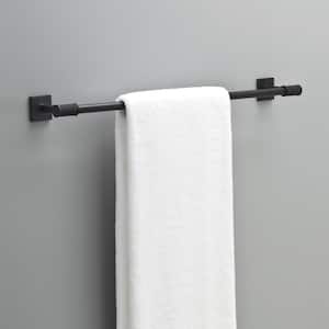 Averland 24 in. Wall Mount Towel Bar Bath Hardware Accessory in Matte Black