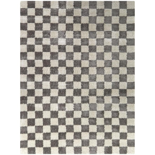 BALTA Havill Charcoal 8 ft. x 10 ft. Checkered Area Rug