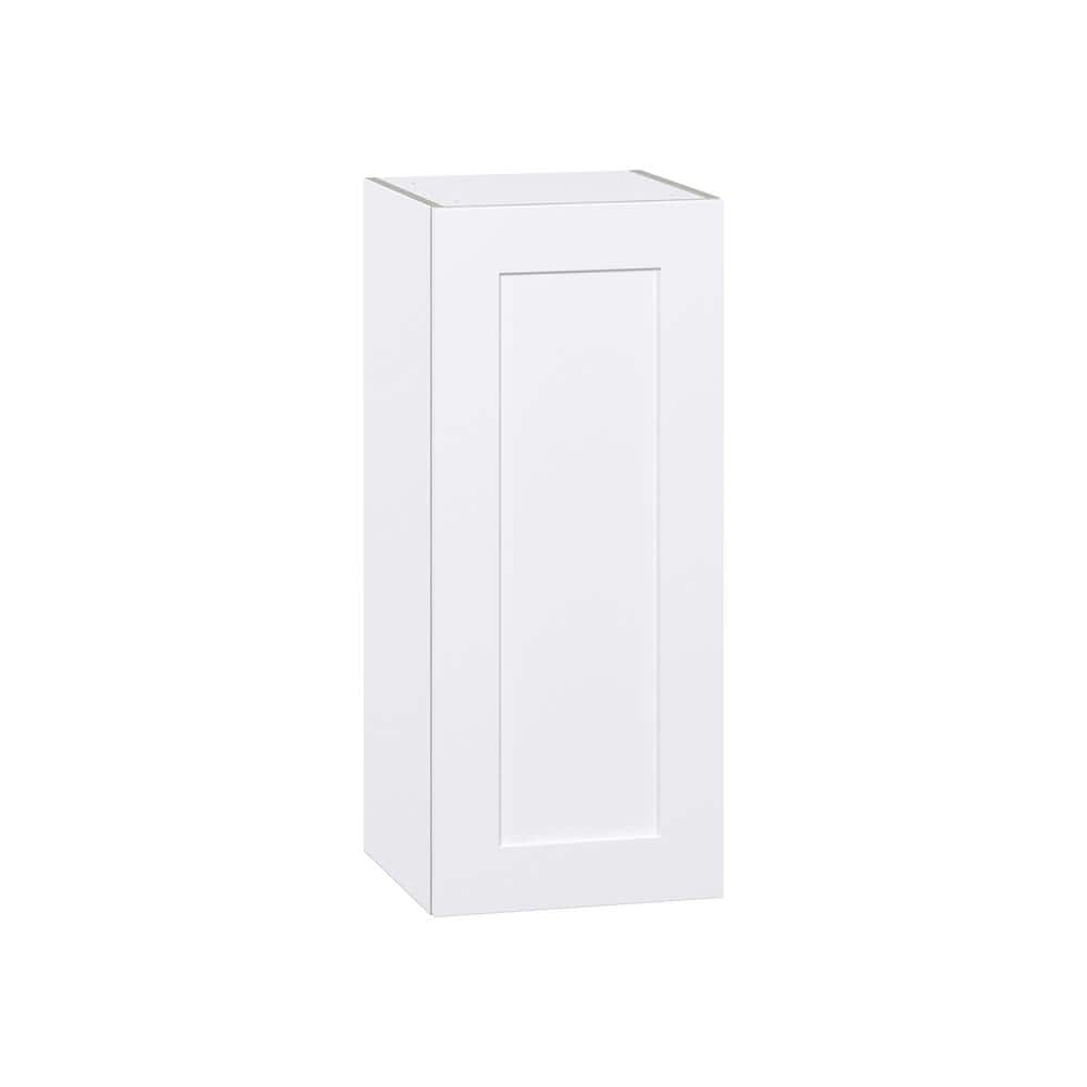 J COLLECTION Wallace Painted Warm White Shaker Assembled Wall Kitchen  Cabinet with Full Height Door (15 in. W x 35 in. H x 14 in. D)  DSW1535(L/R)-WA -