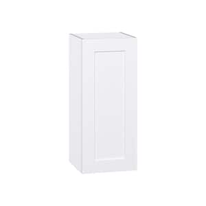 Wallace Painted Warm White Shaker Assembled Wall Kitchen Cabinet with Full Height Door (15 in. W x 35 in. H x 14 in. D)