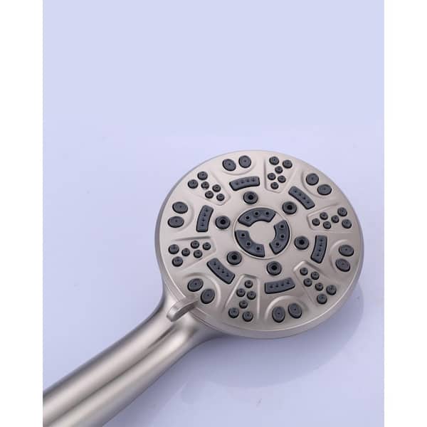 1-Spray 7.68 in. Single Wall Mount Fixed Rain Shower Head in Blue 1-Spray 7.68 in. Single Wall Mount Fixed Rain Shower Head in Blue