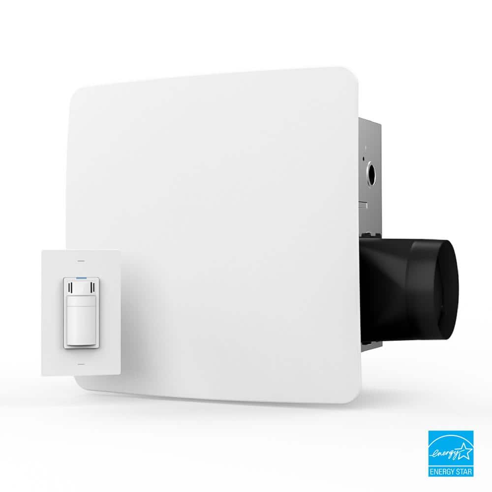 ReVent White Metal 110 CFM Bathroom Exhaust Fan with Humidity Sensor