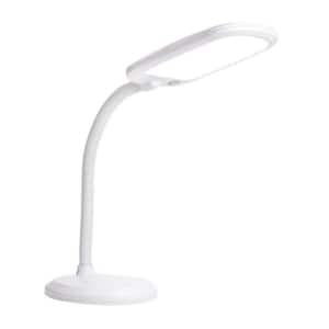 Newhouse Lighting 22 in. Olivia Clip Light for Desk, Gooseneck Clamp LED Reading  Light, Flexible and Dimmable, White NHCLP-OL-WH - The Home Depot