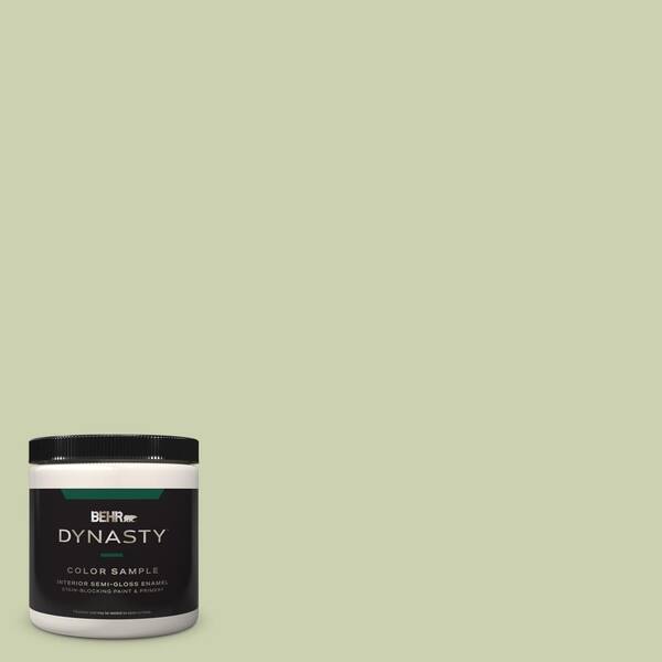BEHR DYNASTY 8 oz. #ECC-12-2 Meadow Glen Semi-Gloss Enamel Stain-Blocking Interior/Exterior Paint Sample with Primer