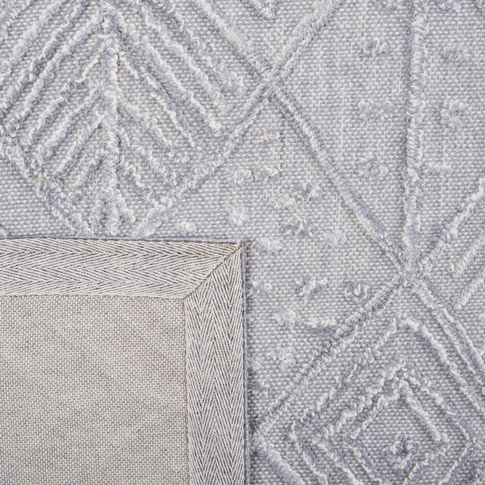 Gray Hand-Tufted Wool Geometric 3' x 5' Area Rug