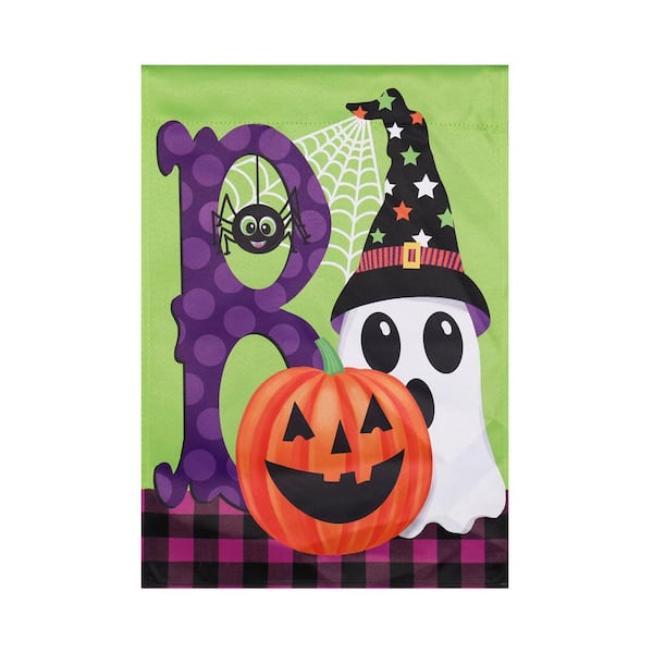 Meadow Creek 12 in. x 18 in. Boo Crew Garden Flag