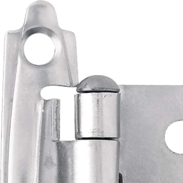 Liberty Chrome Self-Closing Overlay Cabinet Hinge (1-Pair) H0103AC-CHR-O3 -  The Home Depot