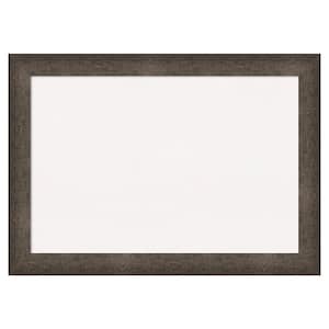 Dappled Light Bronze Wood White Corkboard 41 in. x 29 in. Bulletin Board Memo Board