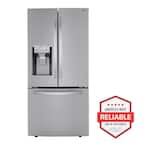25 cu. ft. French Door Refrigerator w/ Ice and Water Dispenser and SmartDiagnosis in PrintProof Stainless Steel