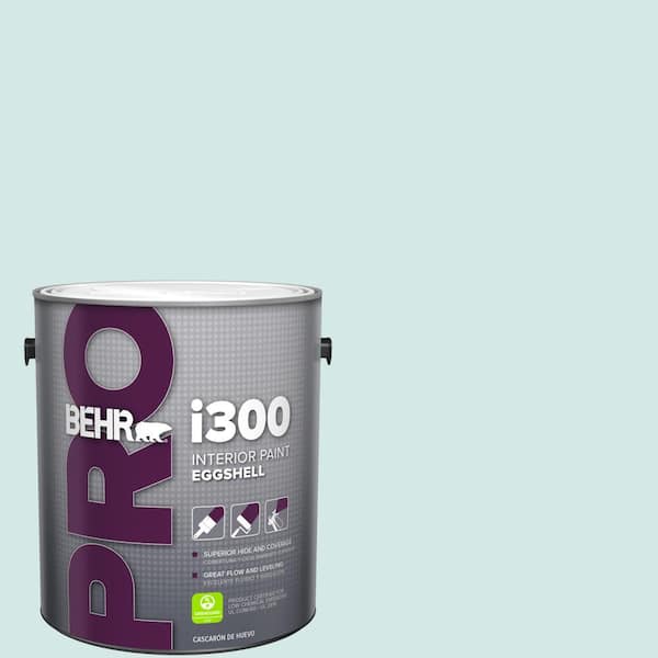 1 gal. #T14-5 Sky Blue Eggshell Interior Paint