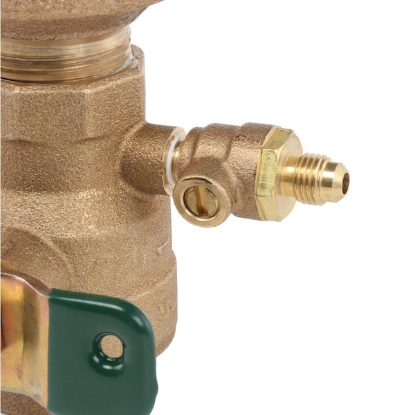 1 In. Bronze Anti-Siphon Pressure Vacuum Breaker With Quarter Turn Shutoffs And Tee Handles Freeze Sensor