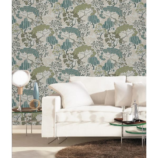 Chiaki Pastel Blue Bonsai Dreams Wallpaper Sample