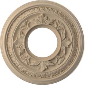 10 in. O.D. x 3-1/2 in. I.D. x 3/4 in. P Baltimore Thermoformed PVC Ceiling Medallion in UltraCover Satin Smokey Beige