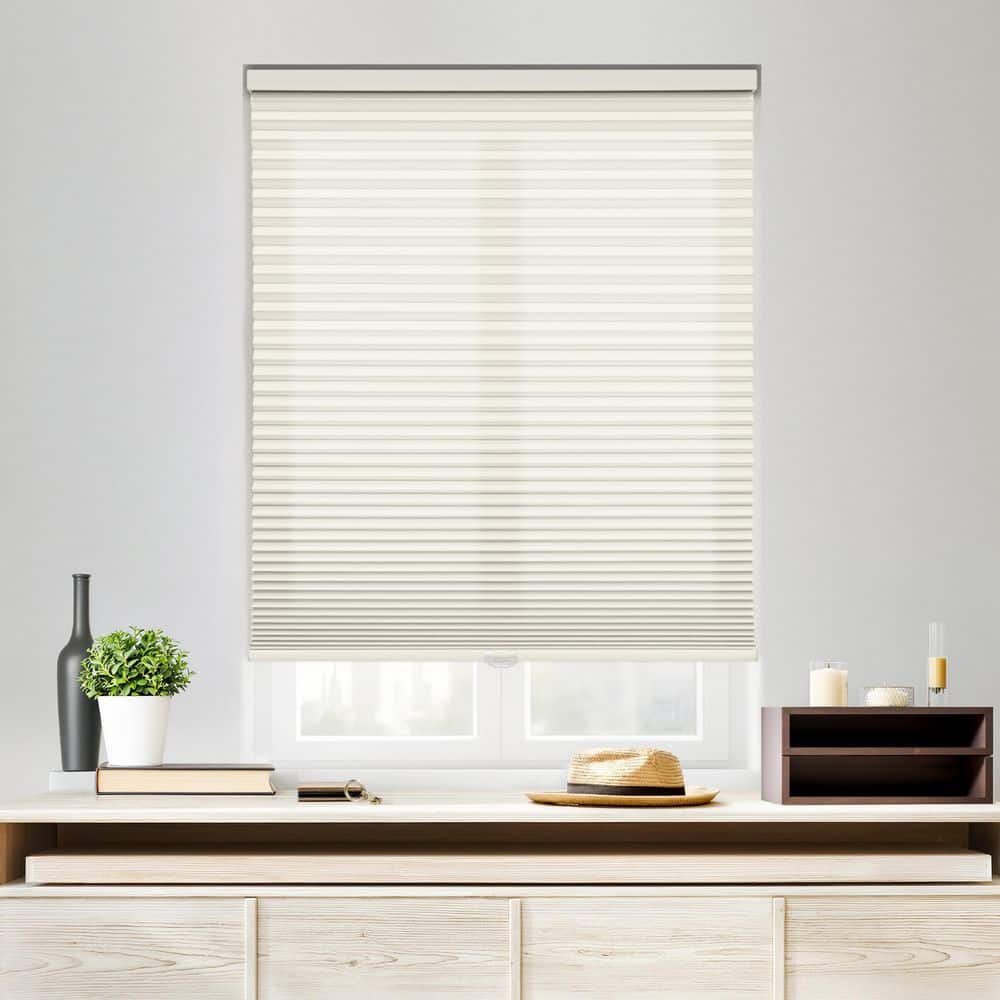 StyleWell EZ Stick No Drill No Tool Ivory Cordless Light Filtering