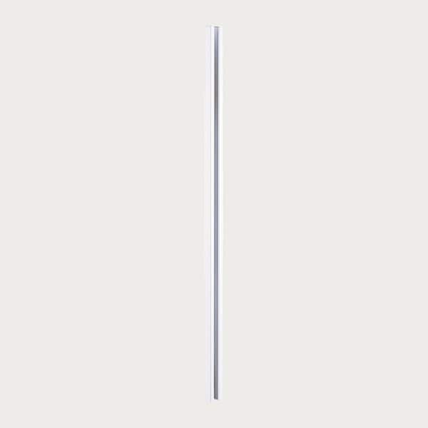 Portia 2 in. x 2 in. x 3.44 ft. White Aluminum 1-Way Metal Fence Post