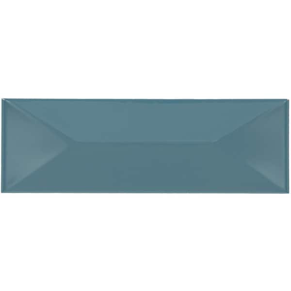 Daltile LuxeCraft Aura Glossy 4-1/4 in. x 12-7/8 in. Glazed Ceramic Wave Crest Wall Tile (501 sq. ft./Pallet)