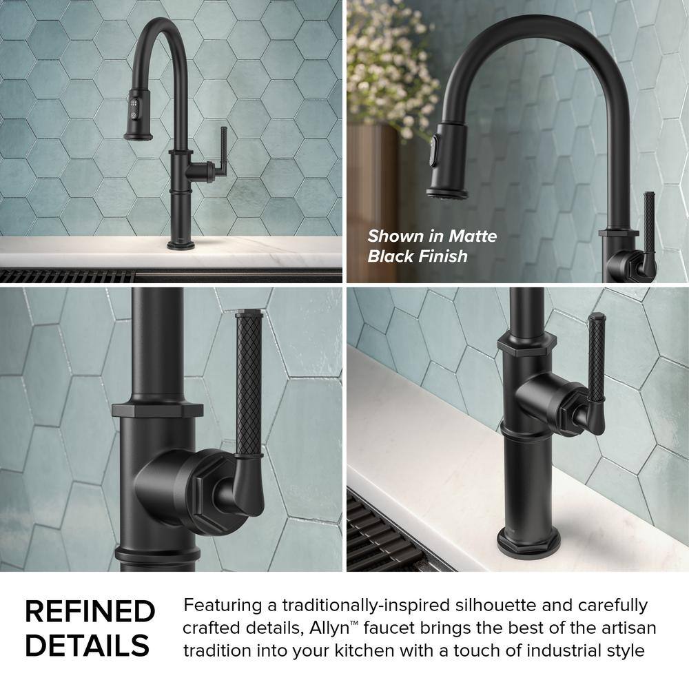 Spot-Free Stainless Steel Pull-Down Single Handle Kitchen Faucet