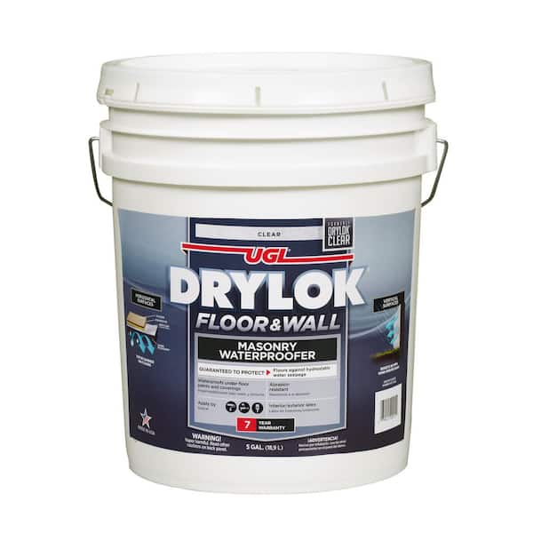 5 gal. Clear Interior/Exterior Floor and Wall Basement and Masonry Waterproofer