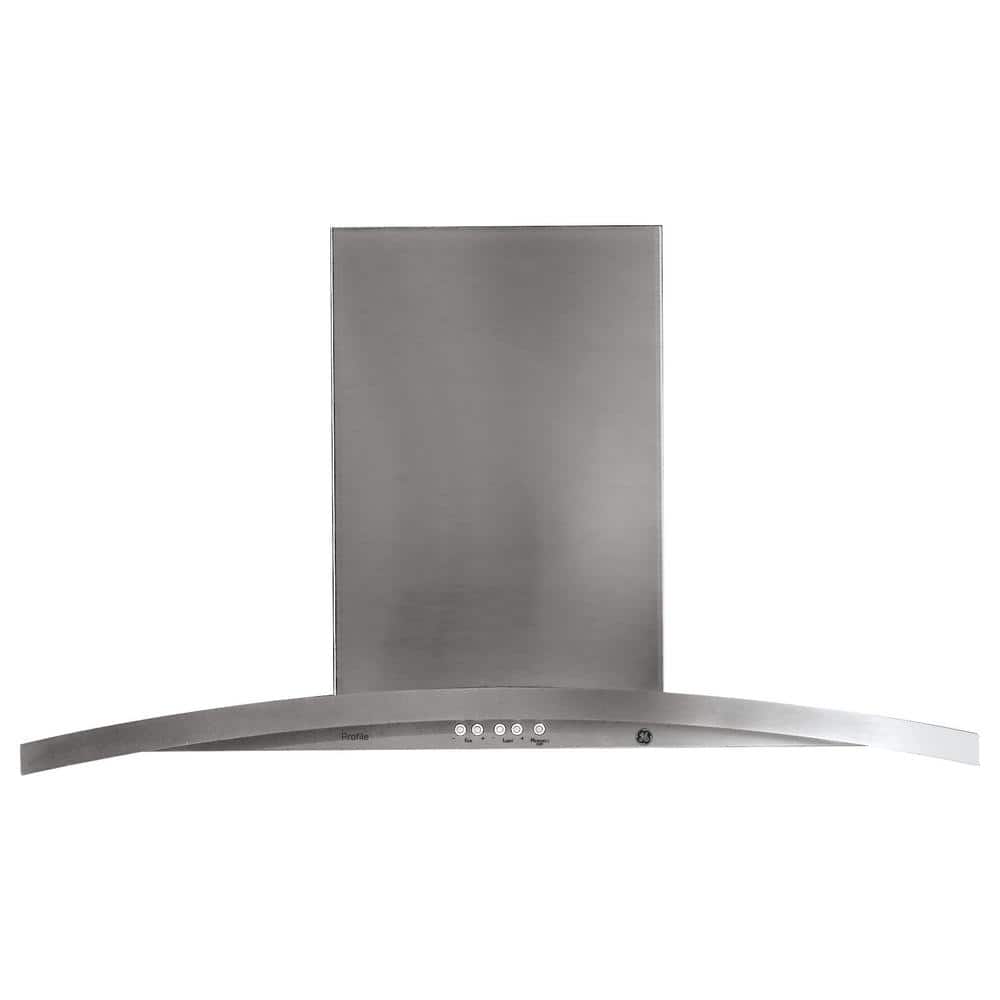 GE Profile 30 in. 420 CFM Ducted Wall Mount Range Hood in Stainless Steel, Silver