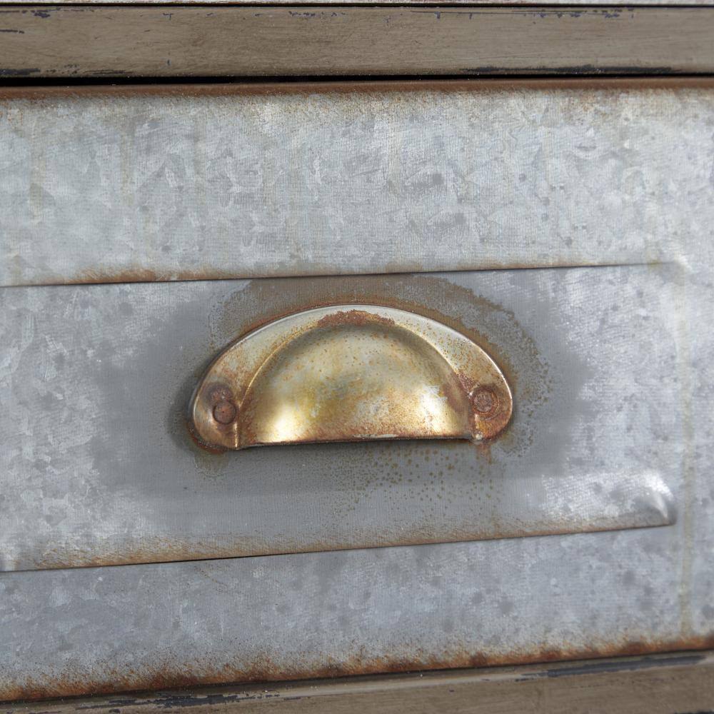 Rustic Brown Fir Wood and Iron Wall Organizer