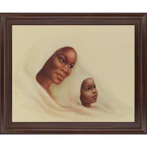 28 in. x 34 in. "Two Generations Framed Print Wall Art