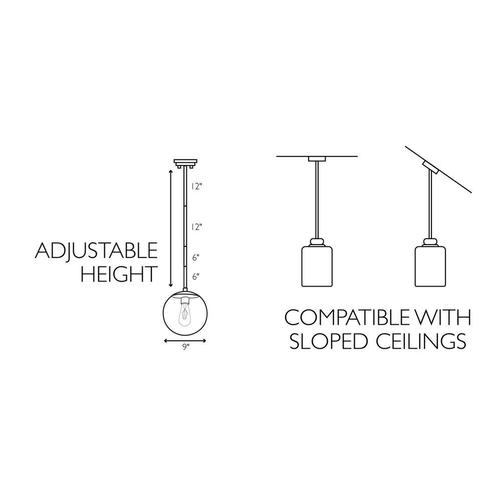 Polished Chrome Mini Globe LED Pendant Light