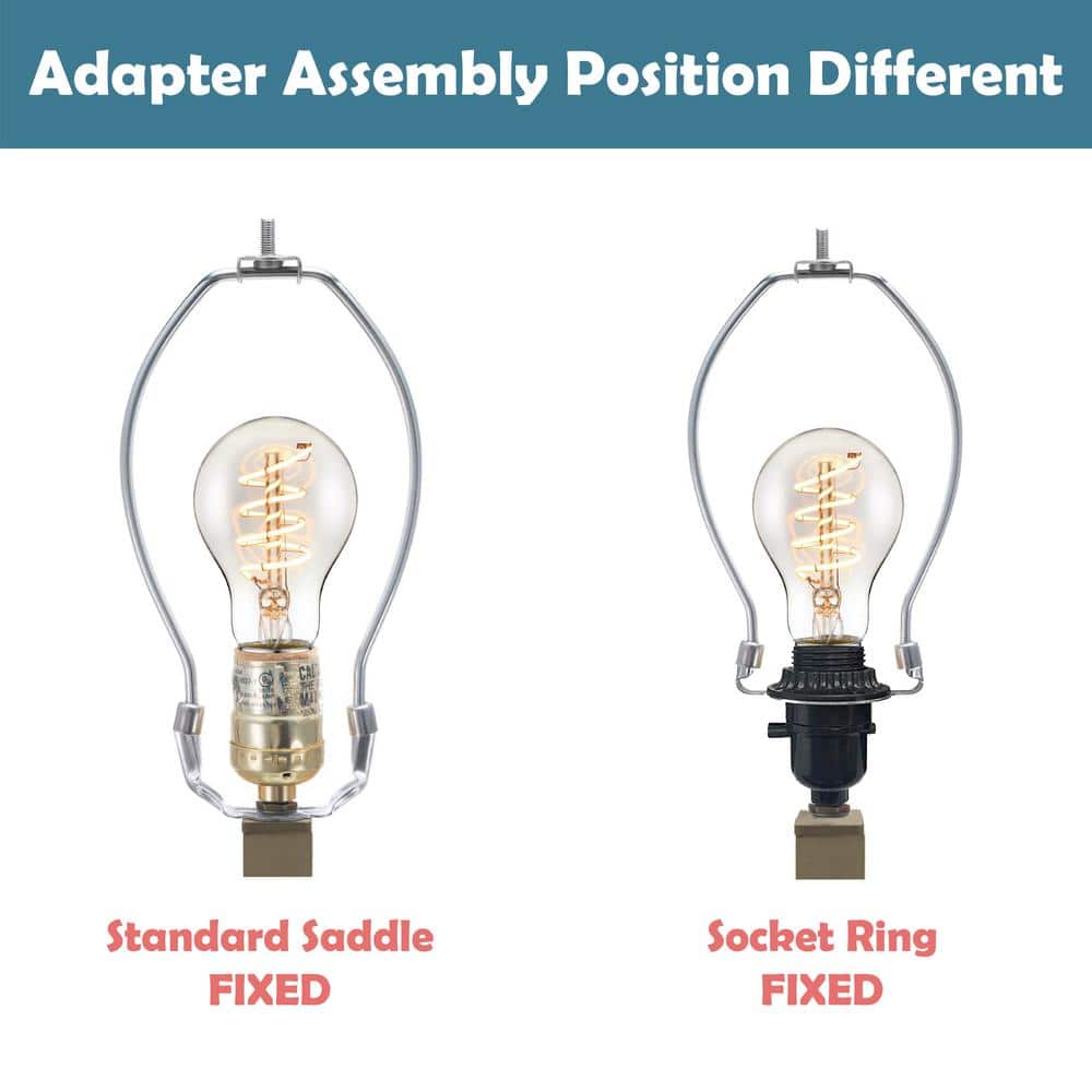 7-Inch Satin Nickel Detachable Lamp Harp Set