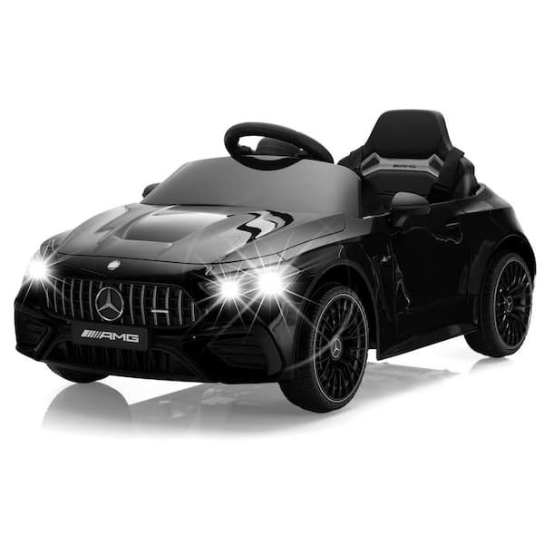 Mercedes-Benz AMG CLE53 Licensed Ride-On Electric Car with Remote Control and Music for Kids Aged 3-8, Black