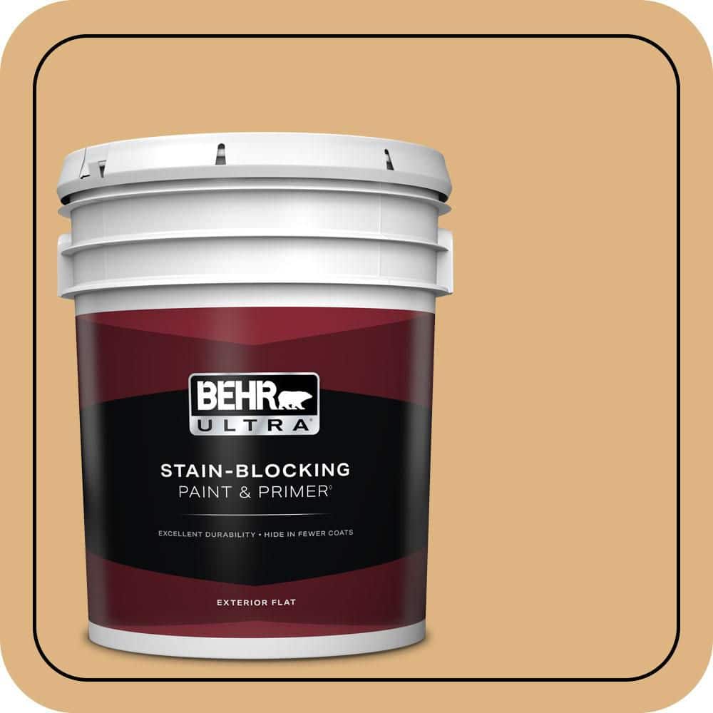 5 gal. Home Decorators Collection #HDC-CL-18 Cellini Gold Flat Exterior Paint & Primer price history on PriceWatchPro