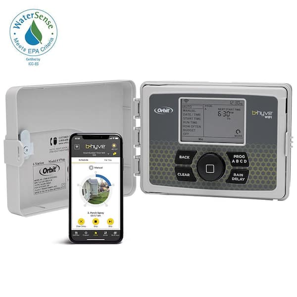 B-hyve 12-Zone Indoor/Outdoor Smart Sprinkler Controller, Works with Amazon Alexa