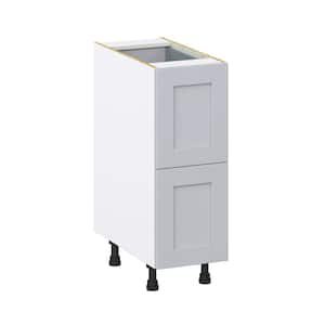 Cumberland Light Gray Shaker Assembled Base Kitchen Cabinet with 3 Drawers (12 in. W X 34.5 in. H X 24 in. D)