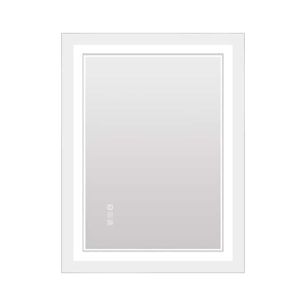 Unbranded 40 in. W x 24 in. H Rectangular Frameless Wall Mount Bathroom Vanity Mirror