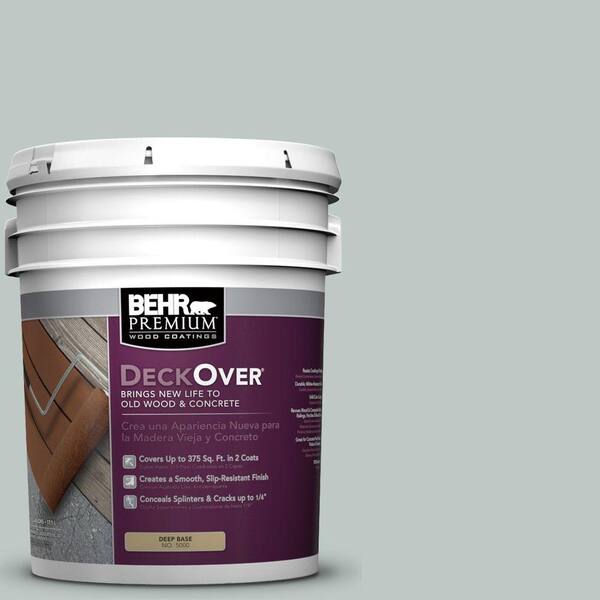 BEHR Premium DeckOver 5 gal. #SC-365 Cape Cod Gray Solid Color Exterior Wood and Concrete Coating