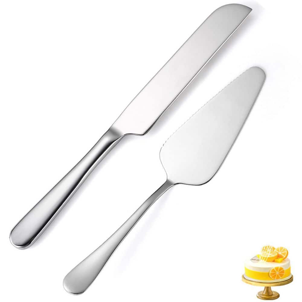 Stainless Steel Wedding Cake Knife and Server Set, 9.3 in Knife, 8.9 in Server, Mirror Finish Classic price history on PriceWatchPro