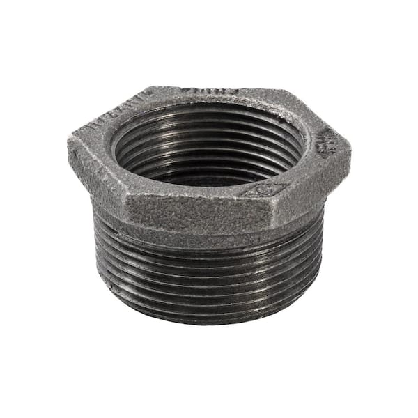 Southland 1-1/2 in. x 1-1/4 in. Black Malleable Iron Hex Bushing Fitting