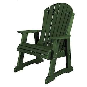 Heritage Turf Green Plastic Outdoor High Fan Back Chair